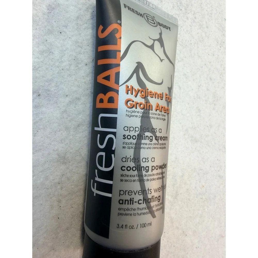 Fresh Body Fresh Balls Hygiene For Groin Area Anti-Chafing Cream 3.4oz 100ml New